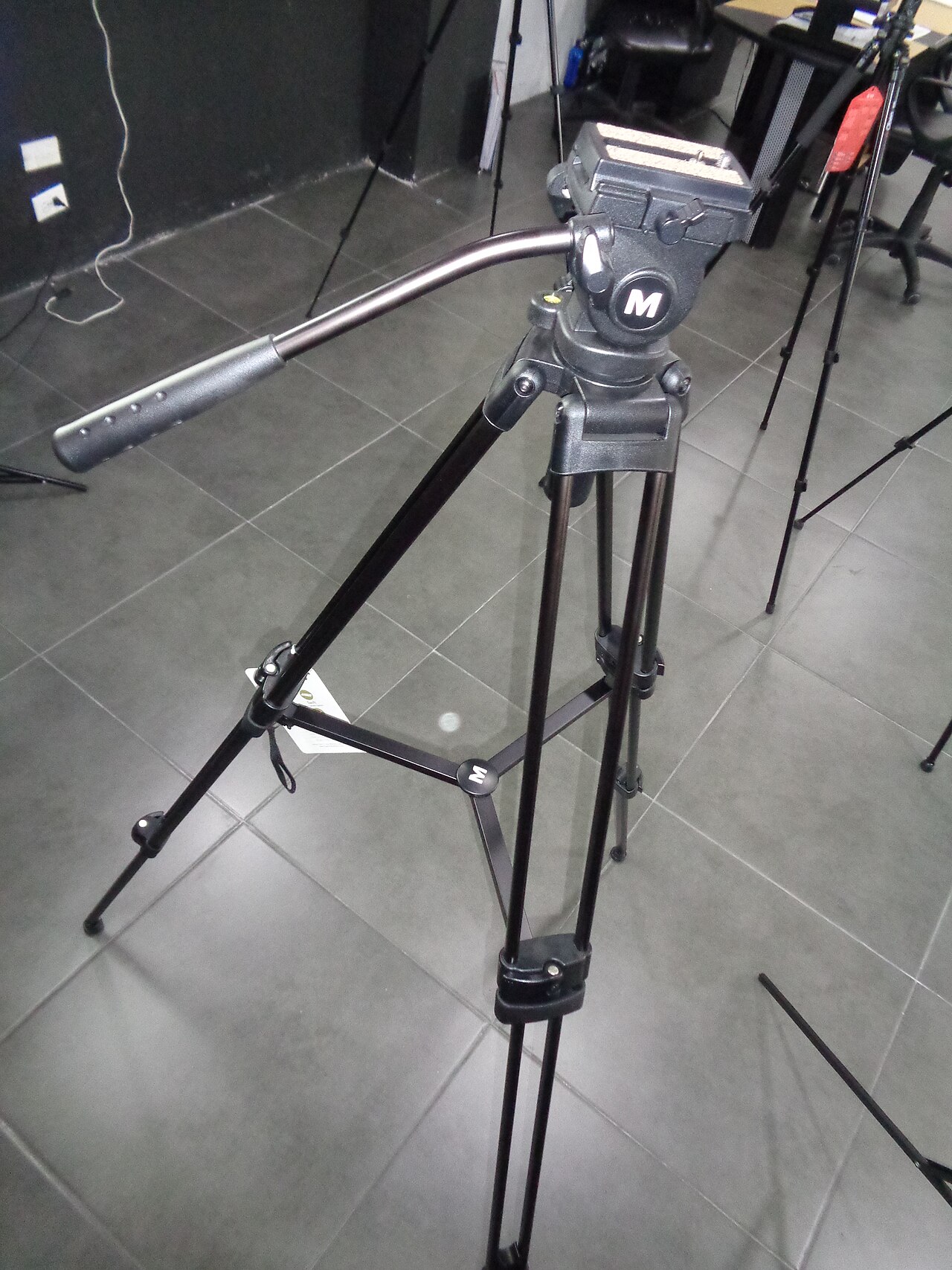 A camera and studio setup used for careful visual work